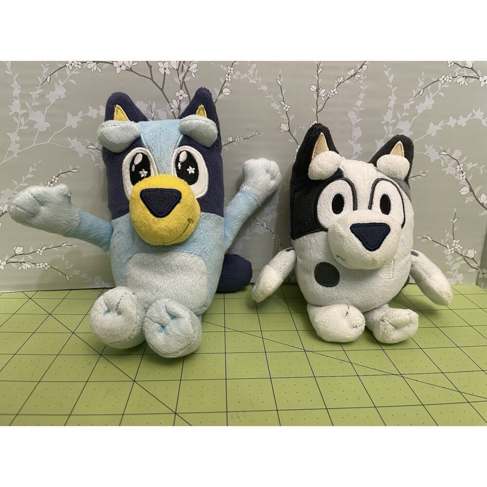 Disney Jr Bluey Muffin Puppy Dog Plush Lot Of 2 Stuffed Animals